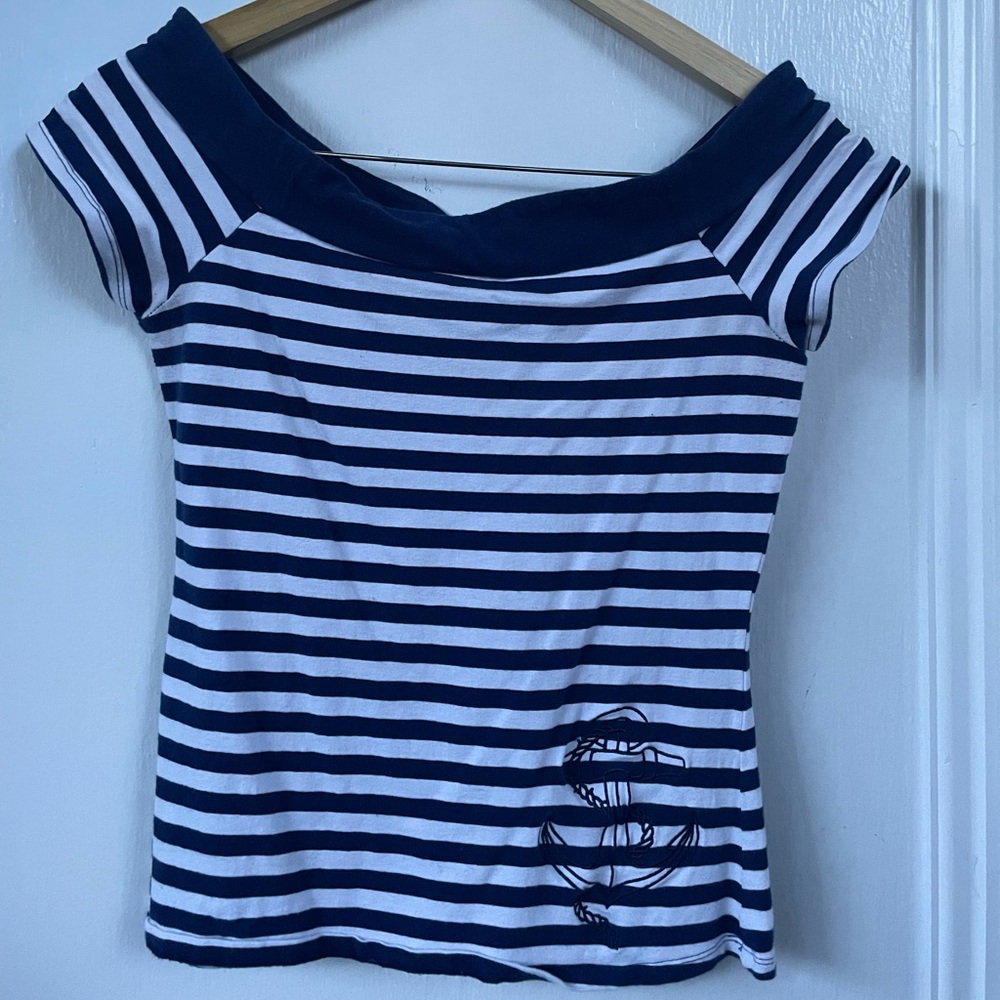 Hot Topic Nautical Striped Top